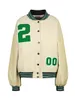Jackets de caça mybfyabo feminino y2k jaqueta de bombardeiro namorado botões de beisebol do time do colégio shackets harajuku casaco harajuku