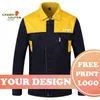 workwear Suits Men's Lg Sleeve Mixed Color Workshop Uniforms Custom Printing Company Logo Text Unisex Working Clothes Jacket h8fT#