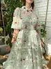 Вышивка Booma Lace Midi Prom Dres Sheer Salline Half Riceves Crystal Cherry Tea Tea Team Свадебная вечеринка DRES W1WO#