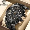 Orologi da polso FOXBOX Orologio militare da uomo digitale Orologio da polso impermeabile Orologio al quarzo LED Orologio sportivo Uomo Grandi orologi Uomo Relógios Masculino 24329