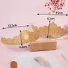 Hollowed Flower Design Crown for Women French Coin Hair Clips for Women Luxury Arabic Bridal Hair Accessories In Gold Color 240315