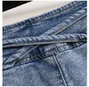 Plus Größe L-5XL Y2K Denim Eine Linie Rock Für Frauen Hohe Taille Fi Sommer Plissee Jean Röcke Weibliche Vintage Korea kleidung r5fQ #