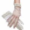 Gants de mariage en perles de mariée, accessoires de mariage polyvalents, accessoires de fête esthétiques, accessoires photo courts V5vy #