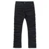 Gescheurde Jeans Mannen Hip Hop Y2k Vintage Slanke Zwarte Broek Herfst Winter High Street Fit Cool Skinny Gestapeld Wax Gat denim Broek B72H #