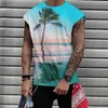 Débardeurs pour hommes Casual Beach Hawaiianss Boho Imprimer T-shirts musculaires sans manches Cool Entraînement T-shirts Fitness Vest Athletic Drop Delivery App DH8EJ