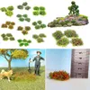 Dekorative Blumen Sand Tisch Modell Grasland Landschaft Dekor Blume Cluster handgefertigt DIY MICRO Szene Grünbelt Material klein