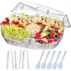 Plates Fruit Trays For Serving Party 15 Inch Appetizer Tray On Ice Platters Clear