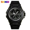 Skmei New Watch Men Sport 5Bar Waterproof Men Men Dual Dual Display Digital PU Pasek kwarcowy Zegarek RELOJ MUJER 14522942