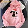 Mignon Teckel Dog Love Carto Imprimer Plus Taille Sweat à capuche Femmes Sweatshirts Harajuku Kawaii Hiver Chaud Femme Pull Streetwear d4XG #