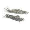 Dangle Earrings Woman Enchanted Tassels Drop Elegant Jewelry Making 925 Original Silver Fashion Earring