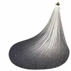 bling Bling Bridal Veils Sparkly White Champagne Lg Cathedral Gliters Wedding Veil With Comb 1 Tier velo de novia 350cm 93Zz#