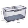 Storage Bottles 1Pc Food Box With Time Recording Lid Fridge Serving Tray Airtight Container Bpa Free Bread For Kitchen