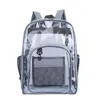 Рюкзак прозрачный ПВХ большой емкости студенческий школьный рюкзак дорожная косметика сумка для хранения одежды личность