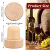 Bakvormen Wijnfleskurken T-vormige kurkpluggen voor stop Herbruikbaar hout en rubber (12 stuks)