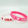 Bracelet drapeau américain, Bracelet commémoratif du jour de l'indépendance des états-unis, fête patriotique, vente en gros