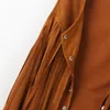Fringe Vest Women Leather Doede Steed شرابات خمر غرب الريف Cowgirl Vest Cardigan Weistcoat القوطية القوطية القوطية القوطية القوطية e1bc#