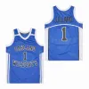 Jackie Moon Semi Pro Movie Flint Tropics Movie College-Basketballtrikot, Grün, Weiß, Schwarz, Größe S-XXL