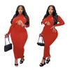 Plus Size Dres Roupas Femininas Pescoço Irregular Clube Sexy Dr Bodyc Party Lg Manga Midi Dr Dropship Atacado c9Nd #