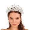 lusso Rheste corona nuziale per le donne copricapo fatto a mano gioielli per capelli da sposa accessori Fi Party Prom diademi ornamenti 67Xw #