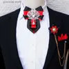 Bow Ties Original British Luxury Bow Clit sets Bijoux Bijoux Bijoux Bijoux Bijoux Bijoux Bijoux Men de mariage Y240328