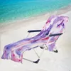 Чехлы на стулья Blue Tie Dye с принтом, пляжный чехол для отдыха, полотенца, уличный быстросохнущий садовый бассейн, коврик для загара, шезлонг с карманом