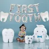 パーティーデコレーションサプライズファースト歯の男の子と女の子1歳の誕生日バナーベイビー