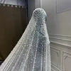 V139 Luxury Veils nuptiaux perlées LG LG LONGUEUR CATHÉDRALE ROYAL VEILLES DE MARIAGE 3M de large avec des acaires de mariage de peigne Z2SD #