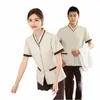 top Dishwer Cleaning Clothes Staff Work Housekee Costume Ladies Restaurant Women's Hotel Pedicure Shirt Waiter Uniforms w1L0#