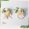 Hochzeitsmänner aus Butthole Rose Brosche Braut Hochzeitsgelenk Corsage Armband Bräutigam Ceremy Fr Party Meeting Dekor x3bd#