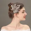 fling Ornaments Rhineste Pearl Bridal Hair Clip Accories Jewelry Wedding Elegant Crystal Hair Vines Headband Leaf v2rX#