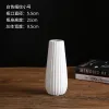 Wazony pionowy śródziemnomorski wazon ceramiczny nordycki nowoczesny prosty biały proszek szary ozdoby