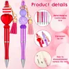 48PCSBeaded Pen Gift Ballpoint DIY Pens Office Birthday Gifts Gel Valentine's Day