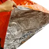 Couverture d'urgence extérieure survie en plein air et préservation de la chaleur couverture de vie orange imperméable et résistante à l'humidité moule en aluminium tente simple