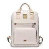 School Bags Women's Backpack Fashion Mommy Bag Commuter Laptop Water-resistant Solid Color Student Travel