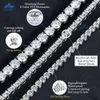 Wholesale 3mm 4mm 5mm Moissanite Tennis Chain Dropshipping Iced Out Necklace Silver Vvs Diamond Men Women Fine Jewelry Bracelet