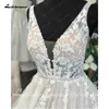 Urban Sexy Dresses Modern Blush Pink Wedding Gowns Lace Tulle Appliques Beading V-Neck Sleeveless Floor-Length A-Line Custom Made Bridal yq240329