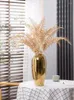 花瓶の黄金色の光の豪華なセラミック装飾リビングルーム乾燥花クリエイティブテレビキャビネットテーブル