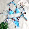 Vrouwen Badmode VOLALO 2024 Sexy Push Up Mini Bikini Voor Vrouwen Gedrukt Braziliaanse Biquini Zomer Strandkleding Bathign Pak badpak