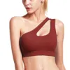 Lu Align Sports BH för Women Bras Yoga BH med avtagbara kuddar One-Shulder Hollow Out Running Bh Crop Top Fitness Gym Sportswear Lemon Sports 2024