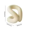 Andra hushållsorganisationshållare Ceramic Art MTI Holder Minimalist Design Rope Knot Tandborste Stand för tandborstar Badrum OTZ6E