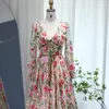 Shar ha detto ricami di lusso LG sera Dres Garden Floral Vintage Formal Prom Dr per Women Wedding Party SS231 58OB#