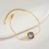 ارتباط أساور NextVance 2024 Gold Color Heart Star Moon قلادة تكديس الفولاذ المقاوم للصدأ للنساء Girl Jewelry Luck Homts