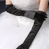 bridal wedding accories gloves for bride dr wedding womans white and red gold black braidal groves H52t#