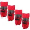 Vêtements pour chiens 4pcs Chaussures antidérapantes Pratique Pratique Chiot pour animaux de compagnie