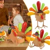 Bougeoirs 1 pièces Thanksgiving dinde thé photophore pour table d'automne maison cheminées décorations de fenêtre M8N9