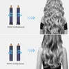 Hair Dryers Negative Ion Hair Dryer 6-in-1 Professional Hair Dryer Curling Multi-Styler Curler Auto Waver Iron Hot Air Brush Blow Dryer 240329