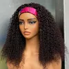 Grade 12A 10A Peruvian Indian Brazilian Kinky Curly 4b Headband Wig 22 Inch 100% Raw Virgin Remy Human Hair