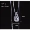 Collane con ciondolo Isang Collana in argento sterling 925 Americano europeo di alta qualità Cubic Zirconia Diamond Girls Gioielli all'ingrosso Drop Dhaot