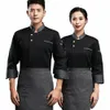 chef-kok uniform lichtgewicht unisex volwassen keuken chef-kok jas multi-zakken hittebestendig kok jas ober Gnt S3rN#