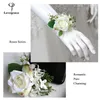 lovegrace Wedding Men Groom Corsages and Boutnieres White Rose Silk Vintage Brooch Party Bridal Prom Decorati Accories 56aC#